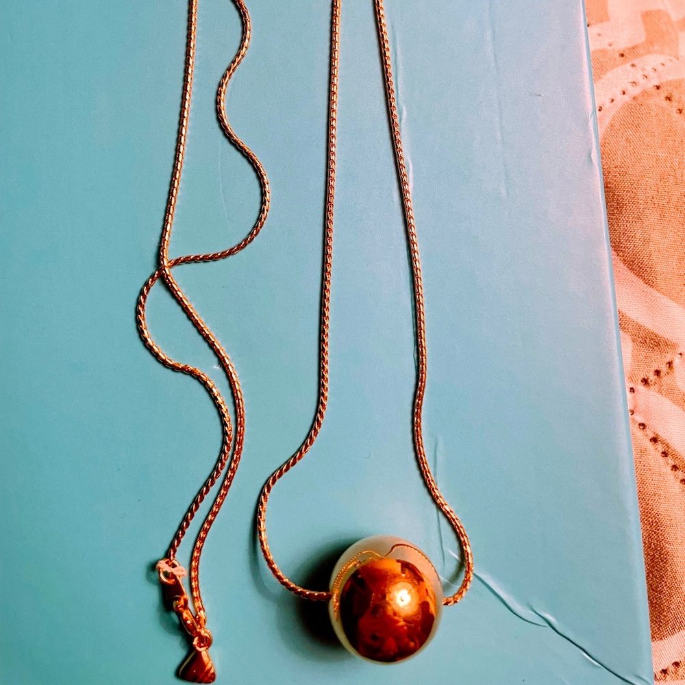 💖Liz Claiborne GT ball drop chain necklace 25”💖